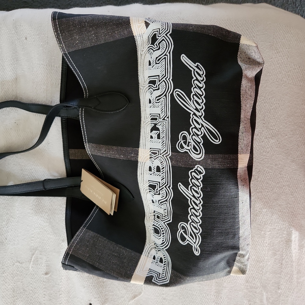 Burberry reversible doodle tote